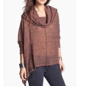 Free People Banana Split Cowl Neck Wool Blend Knit Sweater Size XS